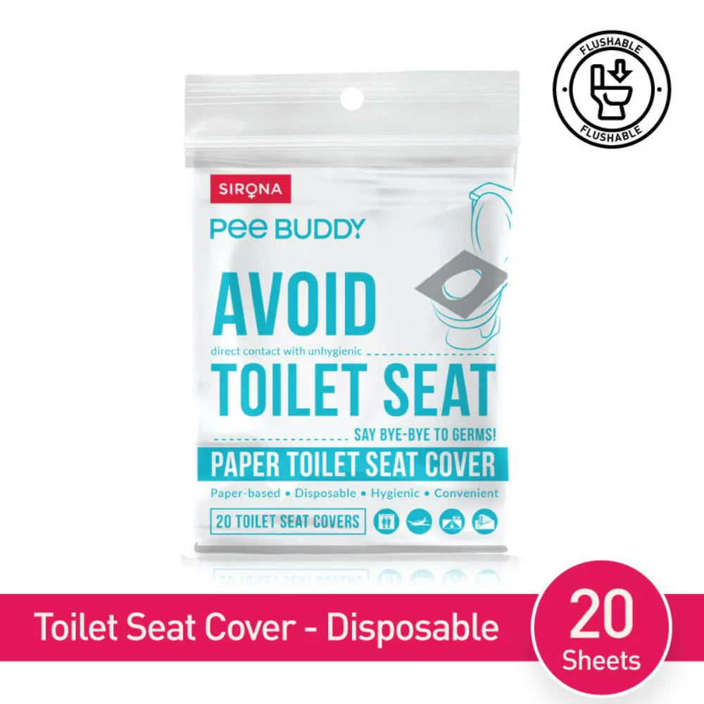 PeeBuddy Disposable Toilet Seat Cover - 20 Seat Covers