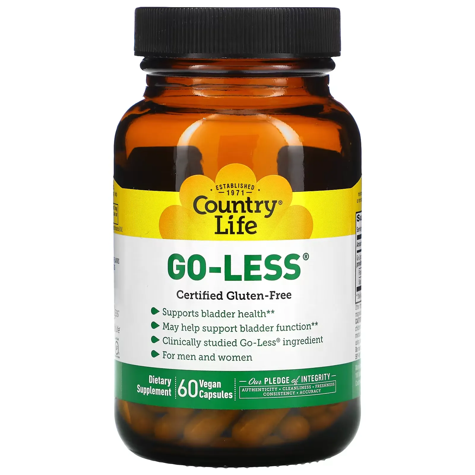 Go Less, Supports Bladder Health, for Men & Women, 60 Vegan Capsules