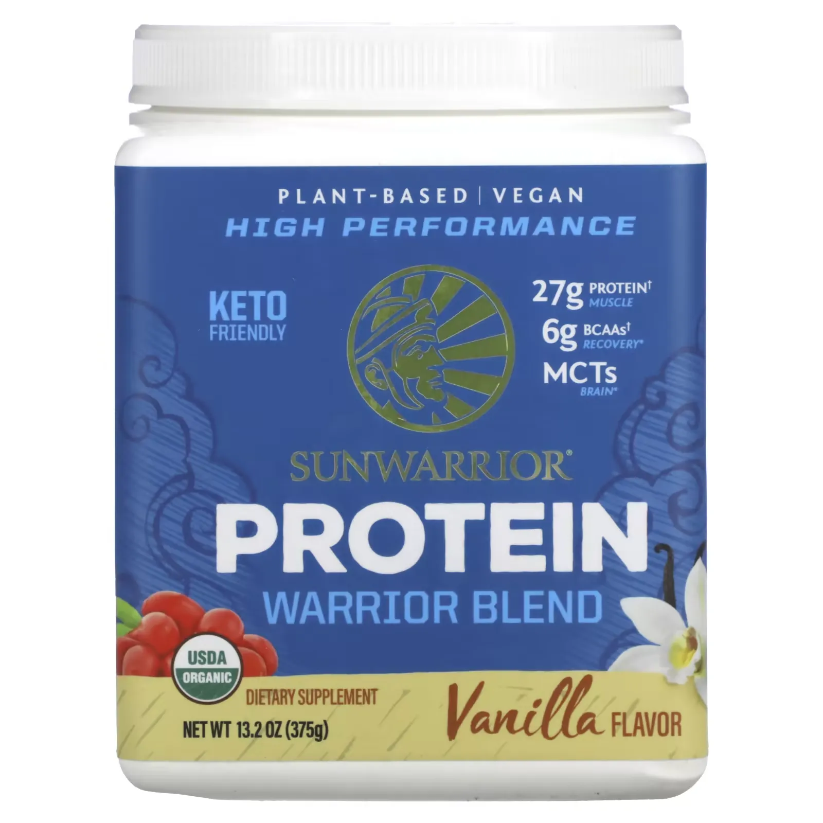 Warrior Blend Protein, Vanilla, 13.2 oz (375 g)