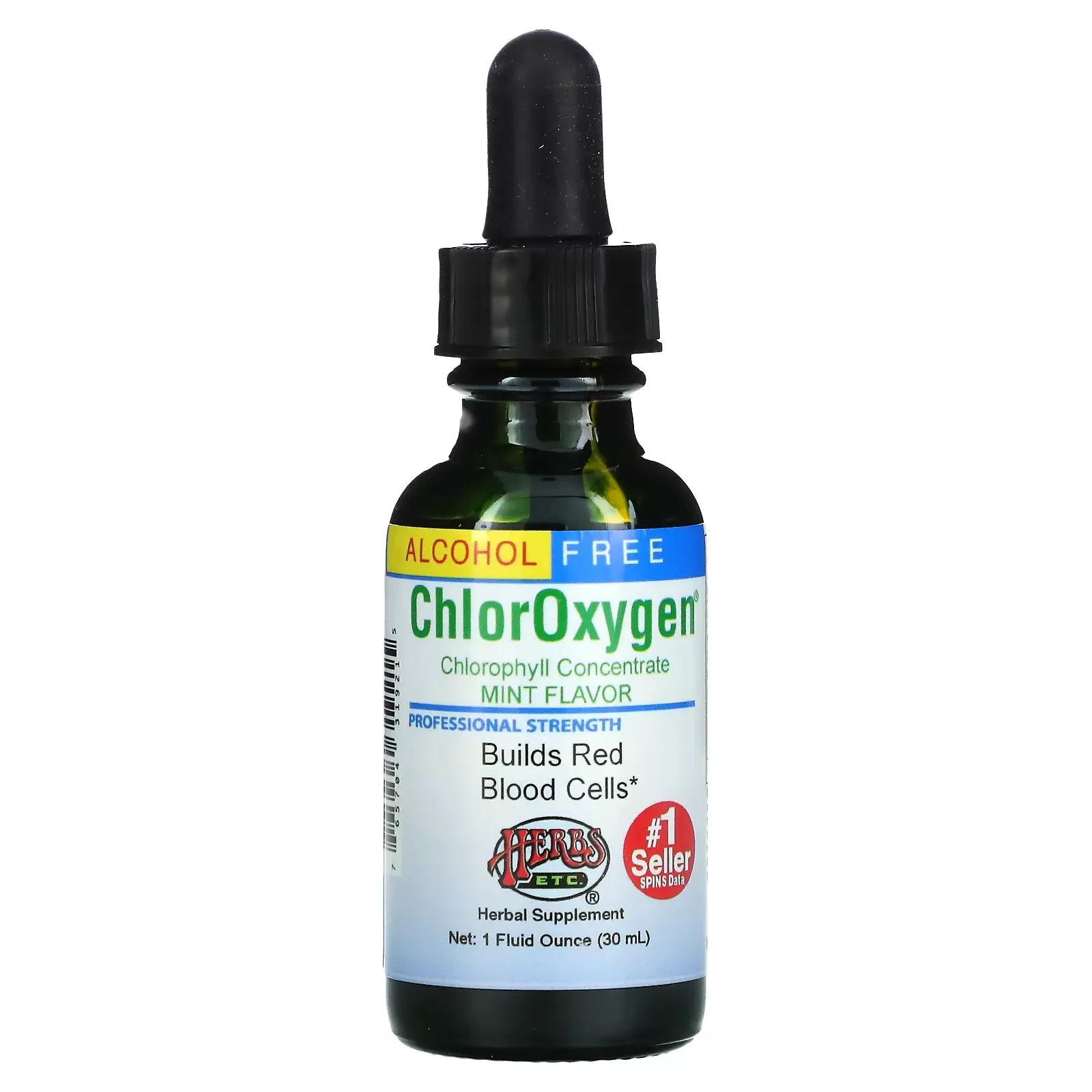 ChlorOxygen, Chlorophyll Concentrate, Alcohol Free, Mint, 1 fl oz (30 ml)