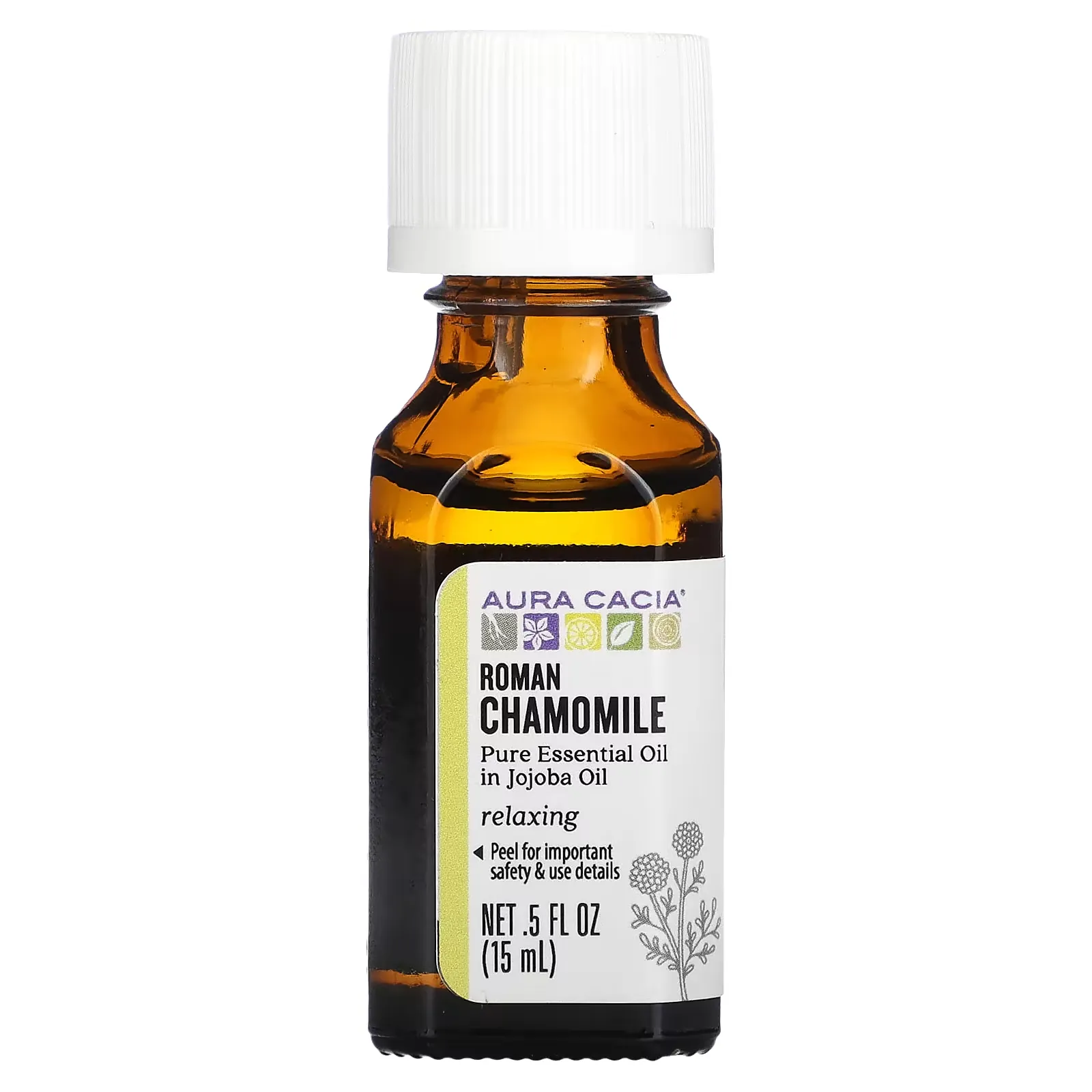 Pure Essential Oil In Jojoba Oil, Roman Chamomile, 0.5 fl oz (15 ml)