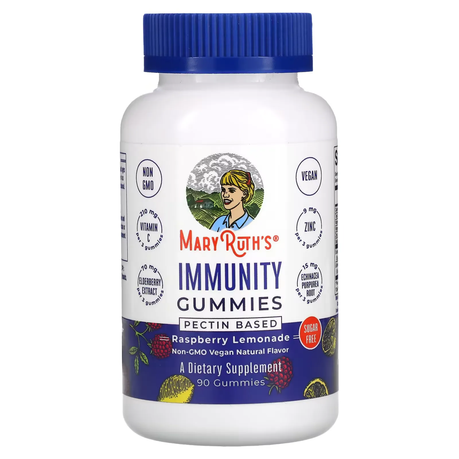 Immunity Gummies, Pectin Based, Raspberry Lemonade, 90 Gummies