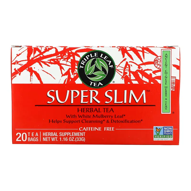 Super Slim Herbal Tea, Caffeine-Free, 20 Tea Bags, 1.6 oz (33 g)