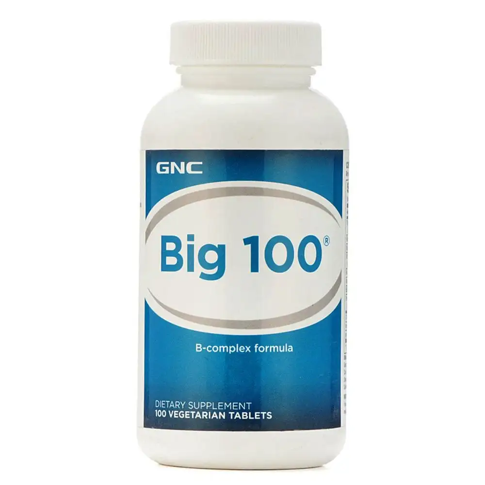 GNC Big 100 B Complex Formula,  100 tablet(s)  Unflavoured