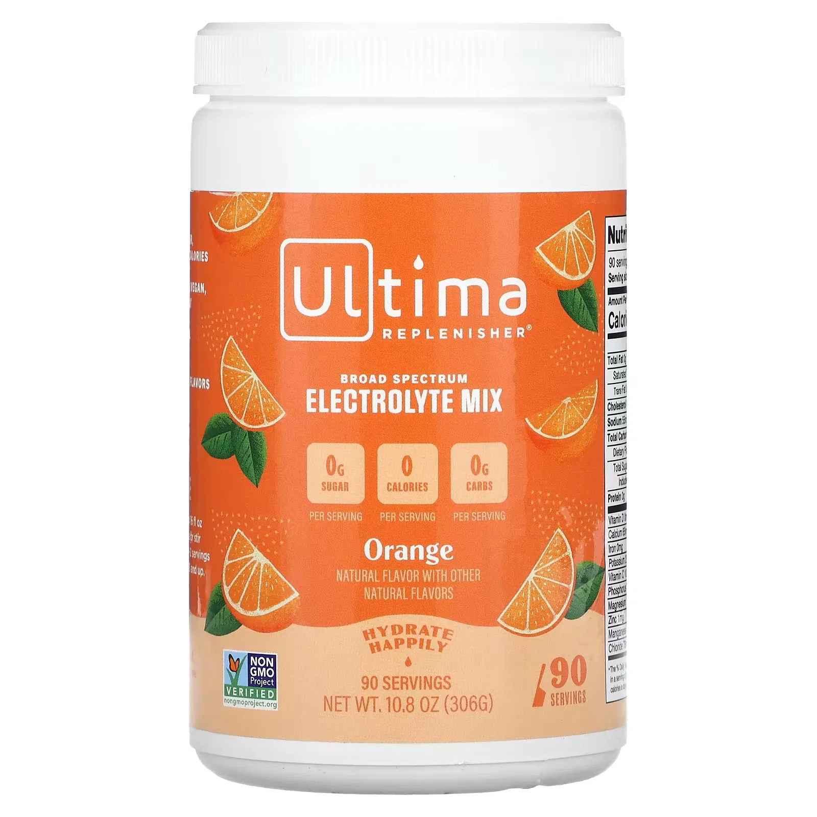 Electrolyte Drink Mix, Orange, 10.8 oz (306 g)