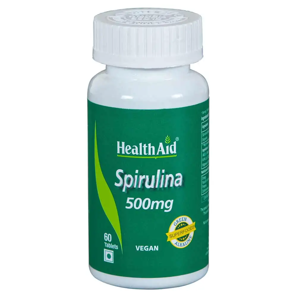 HealthAid Spirulina 500mg,  60 tablet(s)