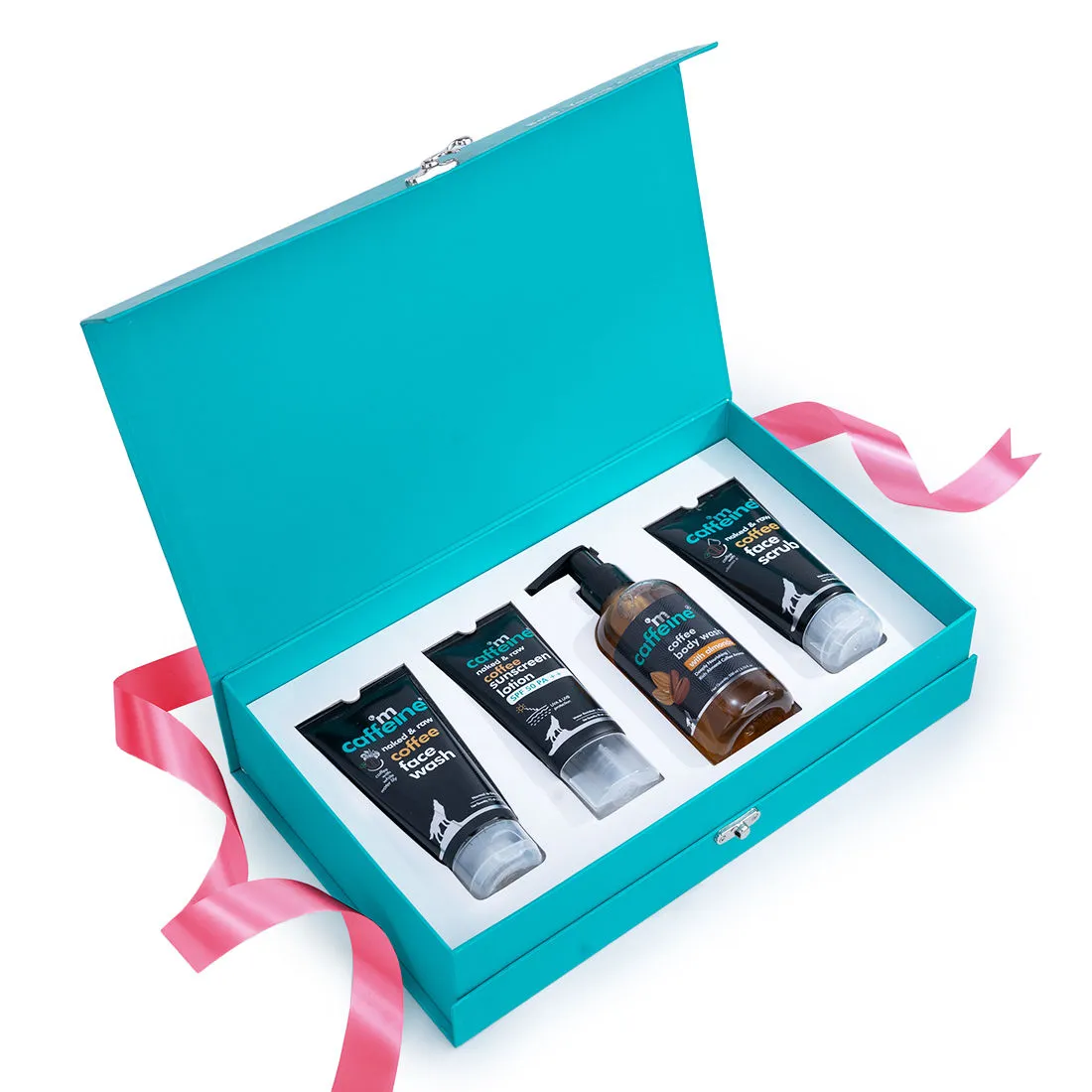 MCaffeine Start Easy Skincare Gift Kit - Premium Face & Body Complete Shower Care