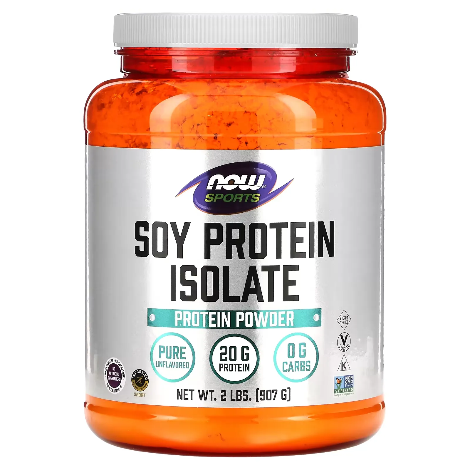 Sports, Soy Protein Isolate, Pure Unflavored, 2 lbs (907 g)