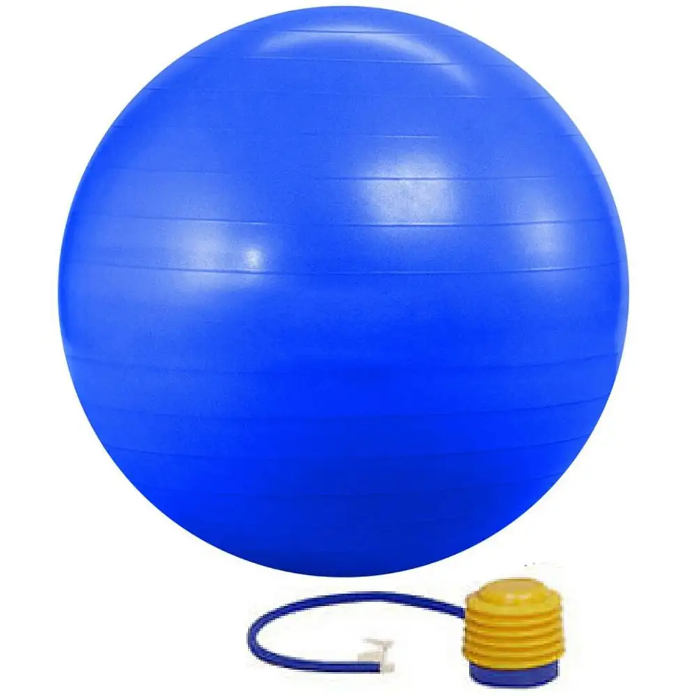 KOBO Anti-Burst Gym Ball With Foot Pump (GB-2-65),  Blue  65 cm