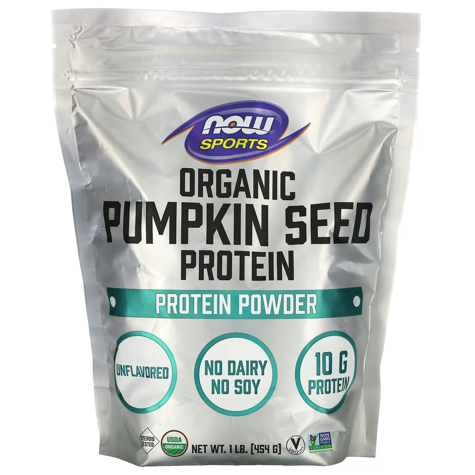 Sports, Organic Pumpkin Seed Protein Powder,  Unflavored, 1 lb (454 g)