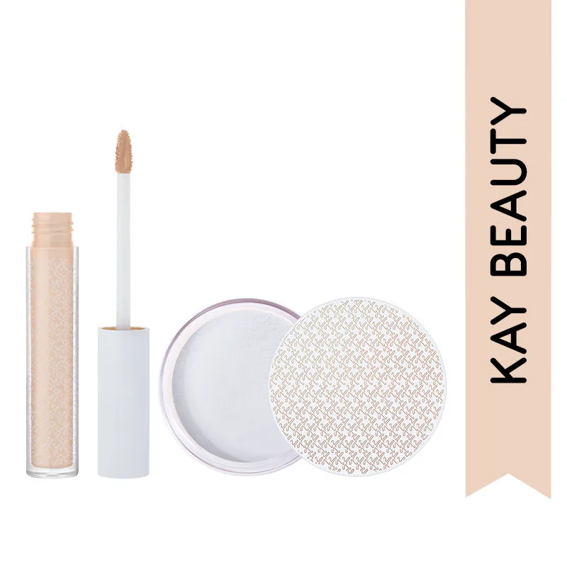 Kay Beauty Creaseless Undereye Look With HD Liquid Concealer & Loose Powder