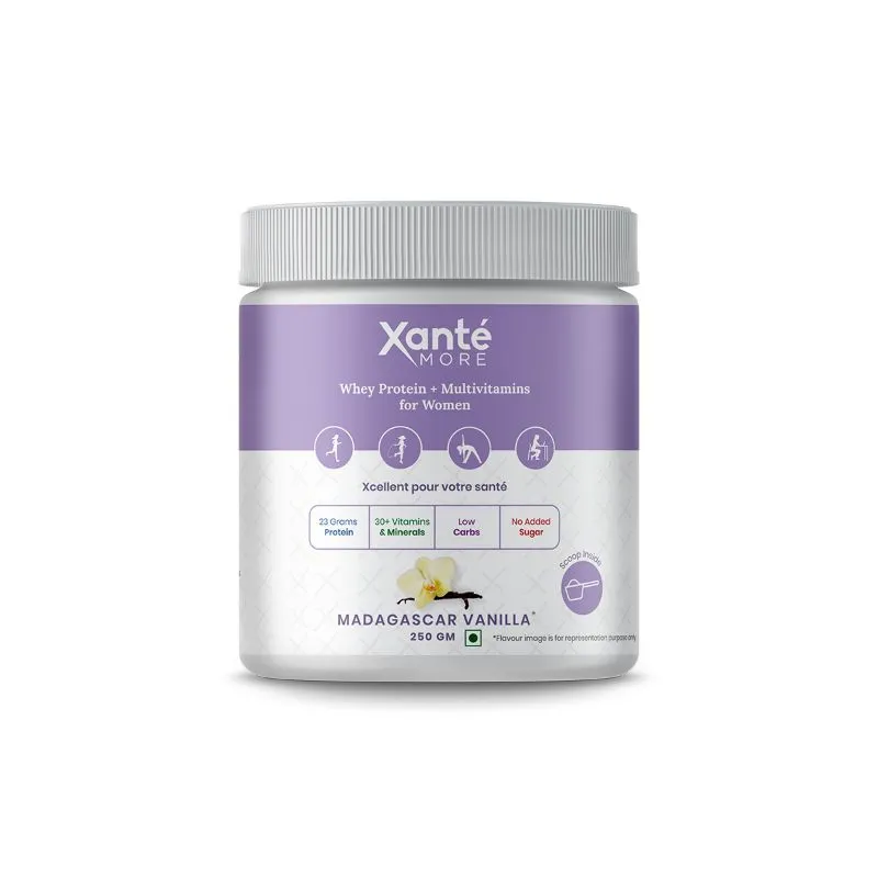 Xante Low Carb 23g Whey Protein For Women - Madagascar Vanilla