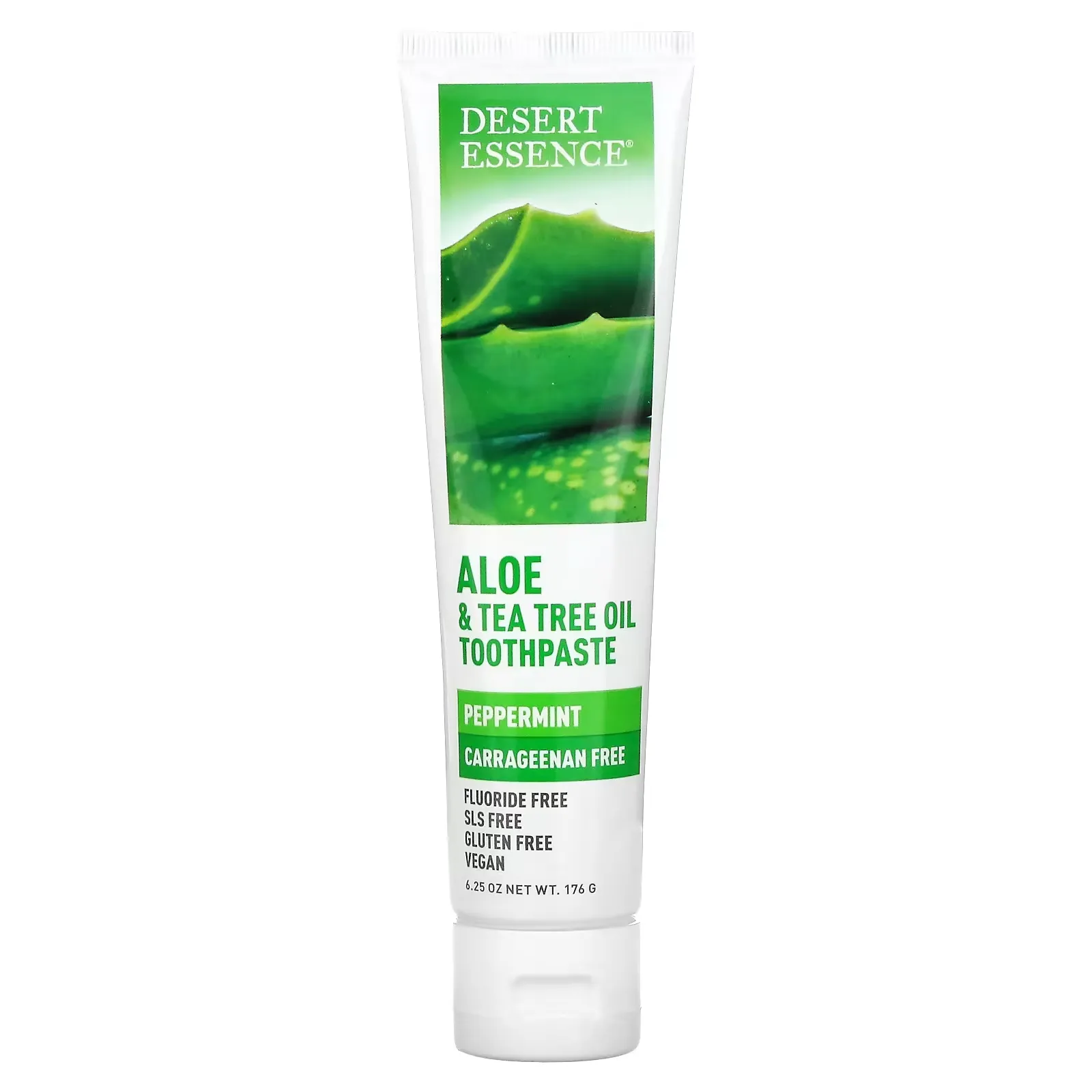 Aloe & Tea Tree Oil Toothpaste, Peppermint, 6.25 oz (176 g)