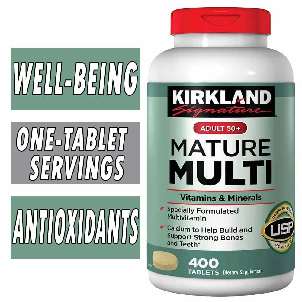 Kirkland Mature Multi - Adult 50 Plus - 400 Tablets