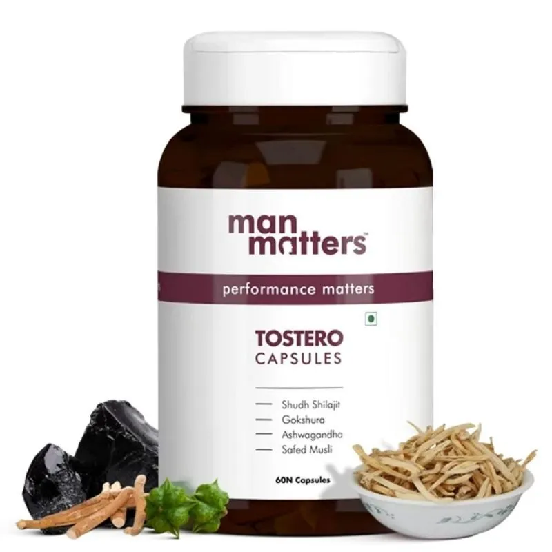 Man Matters Testosterone Booster For Men With Pure Shilajit & Ashwagandha