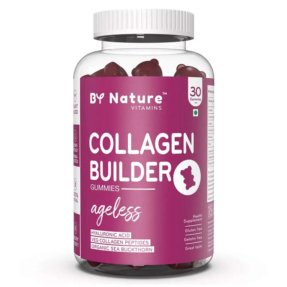 By Nature Collagen Builder,  30 gummies  Unflavoured