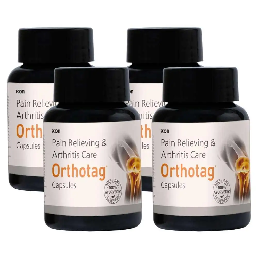 Orthotag Pain Relieving and Arthritis Care (Pack of 4),  60 capsules