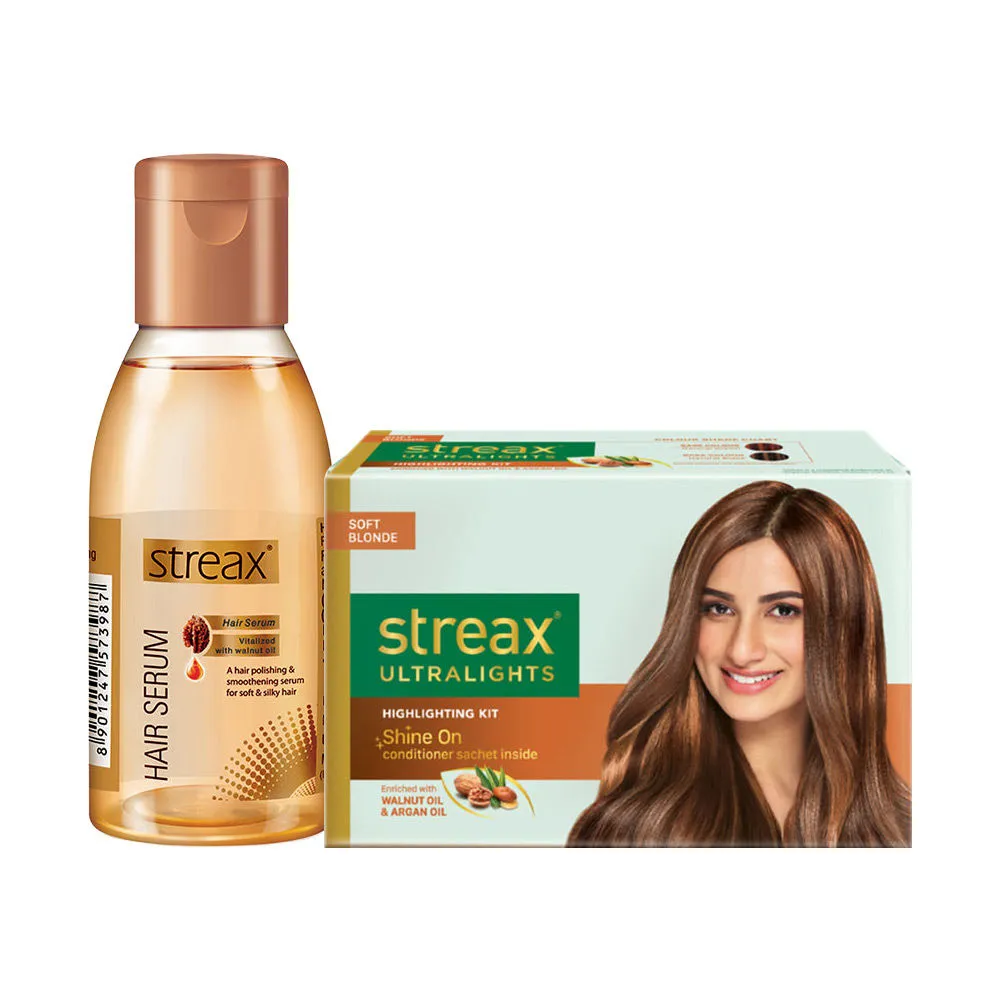 Streax Ultralights Soft Blonde + Hair Serum