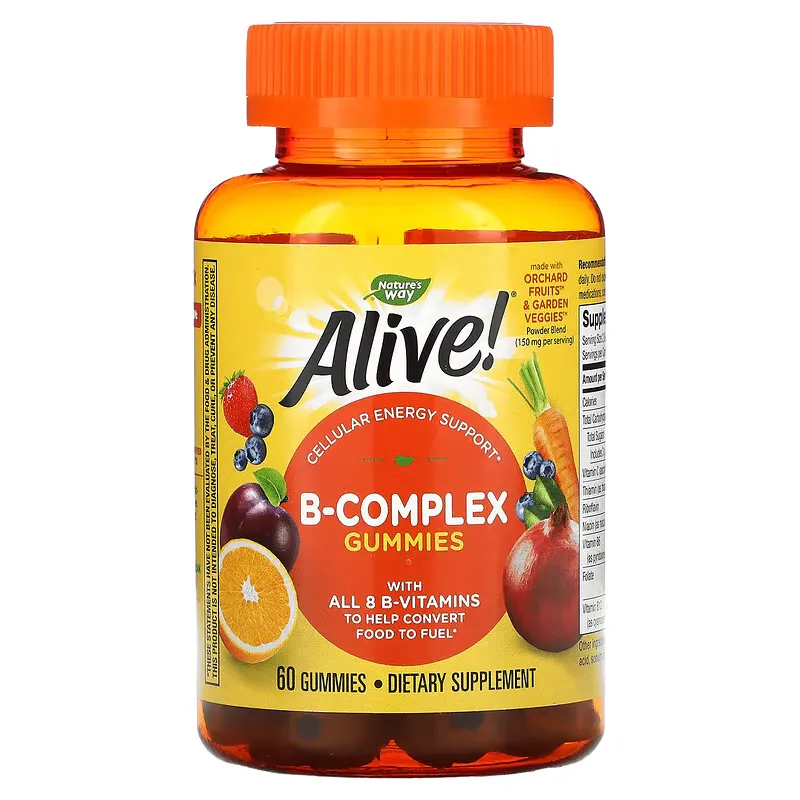 Alive! B-Complex Gummies, Mango, 60 Gummies