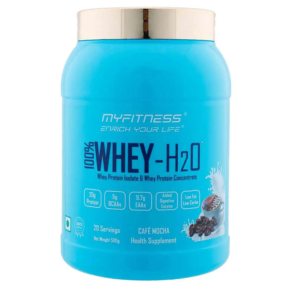 Myfitness 100% WHEY-H2O Protein Isolate,  1.1 lb  Cafe Mocha