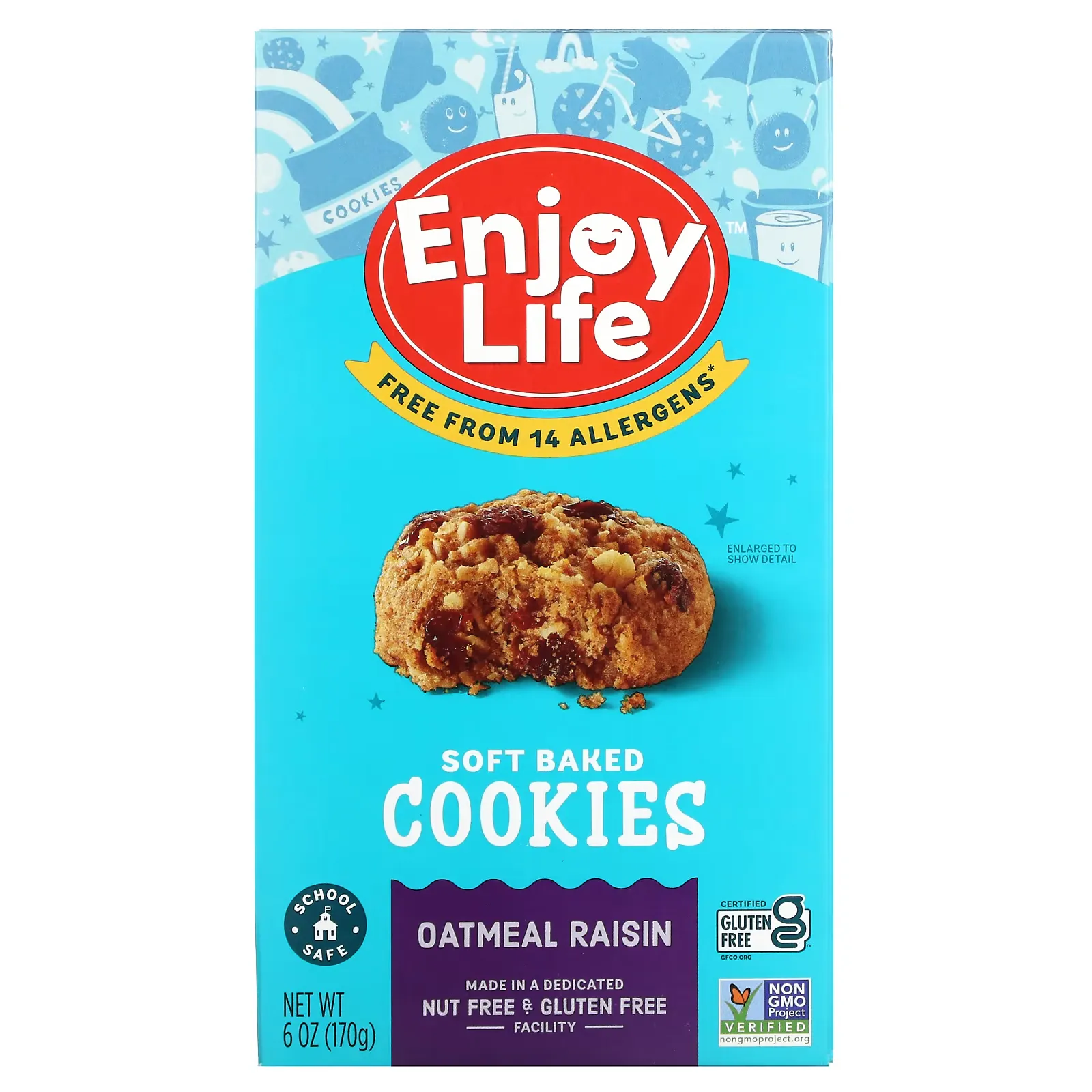 Soft Baked Cookies, Oatmeal Raisin, 6 oz (170 g)