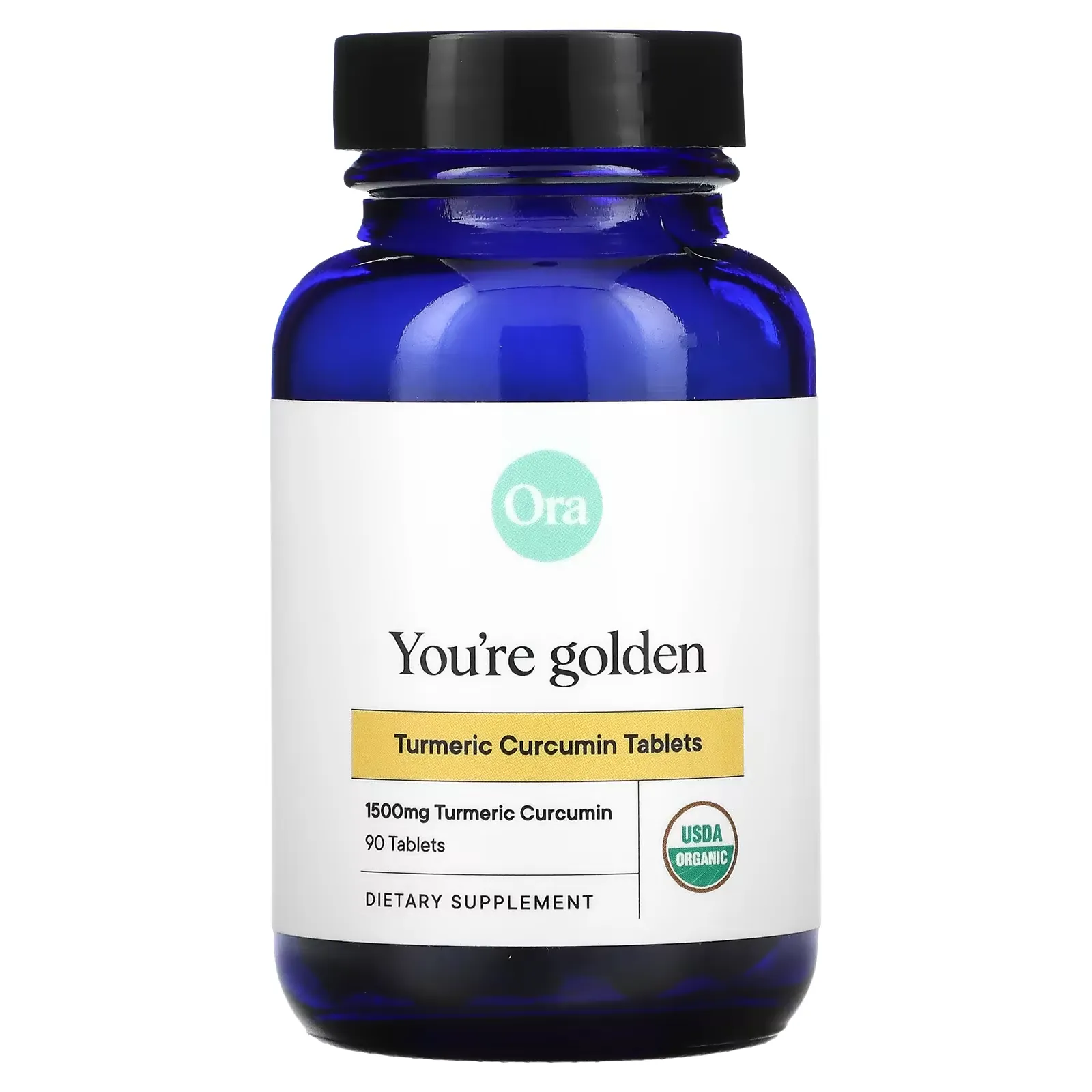 You're Golden, Organic Turmeric Curcumin, 500 mg, 90 Tablets