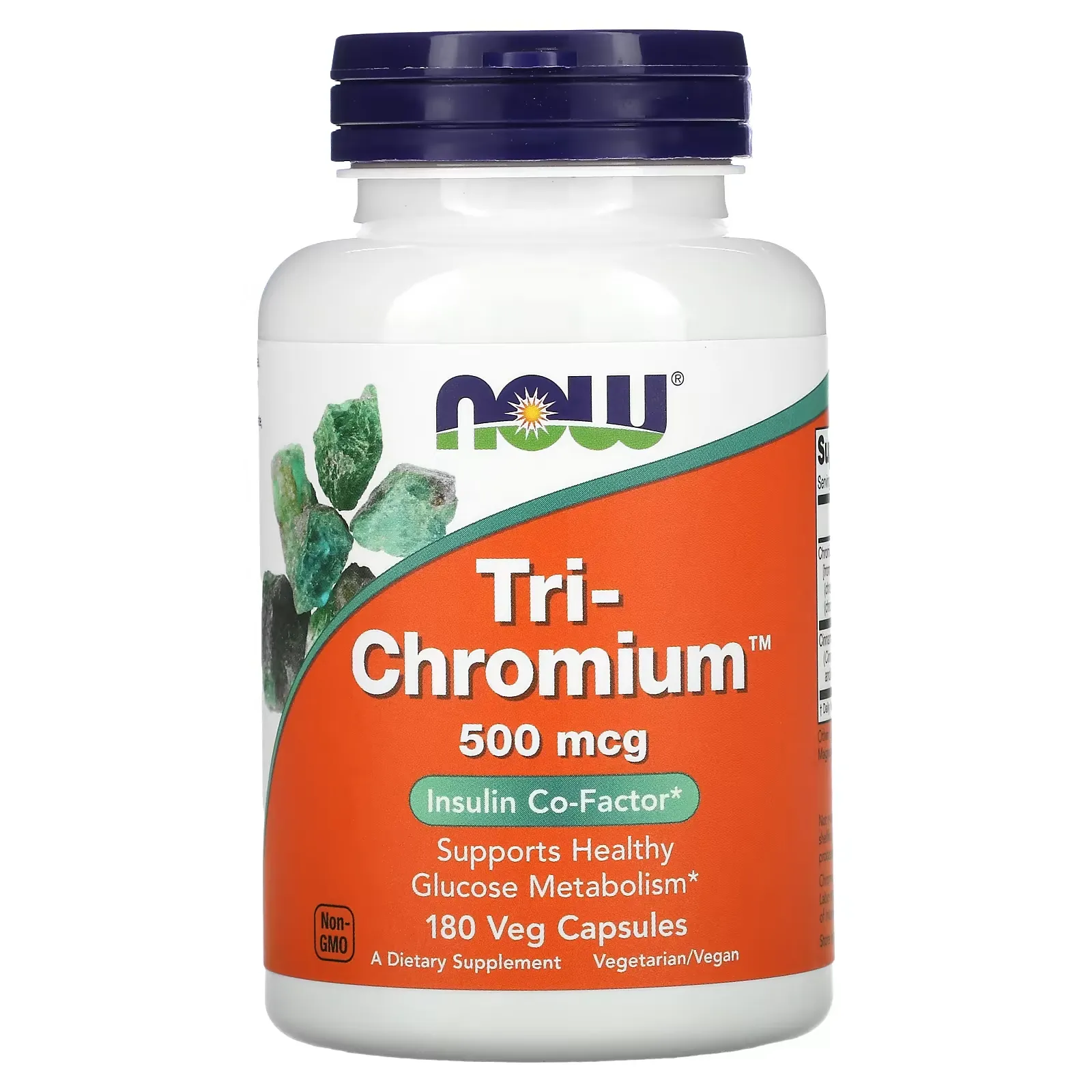 Tri-Chromium, 500 mcg, 180 Veg Capsules