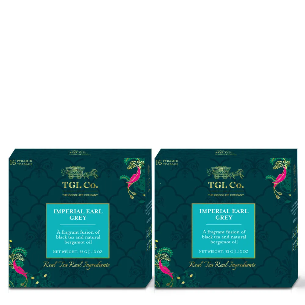 TGL Co. Imperial Earl Grey Black Tea Bags - Pack Of 2