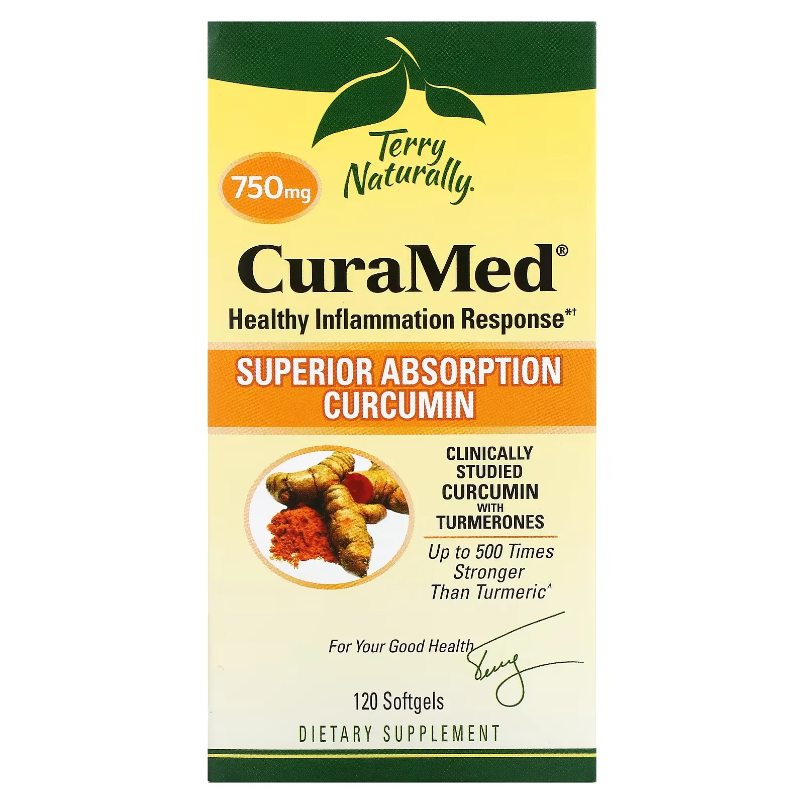 CuraMed, 750 mg, 120 Softgels