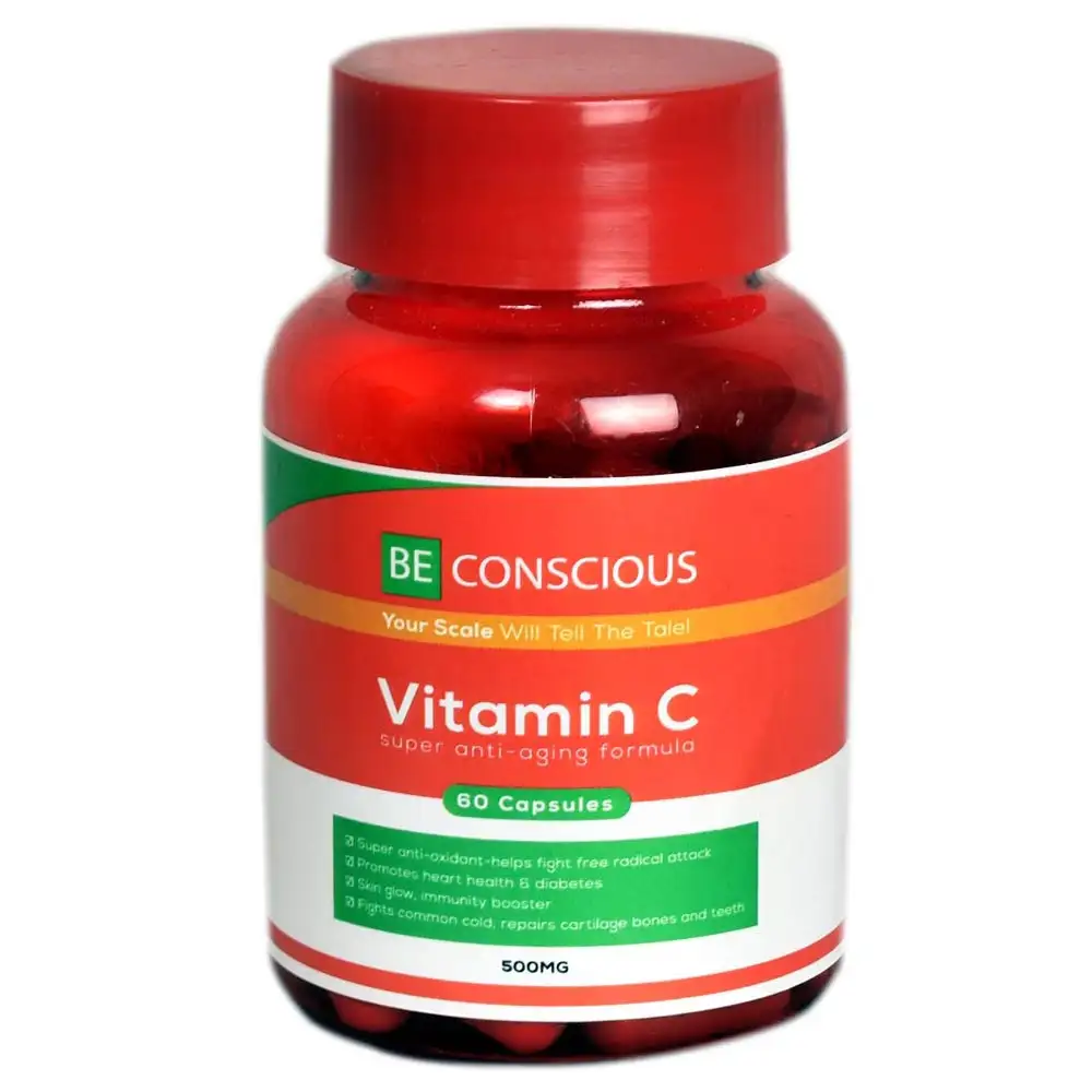 Be Conscious Power Packed Vitamin C,  60 capsules  Unflavoured