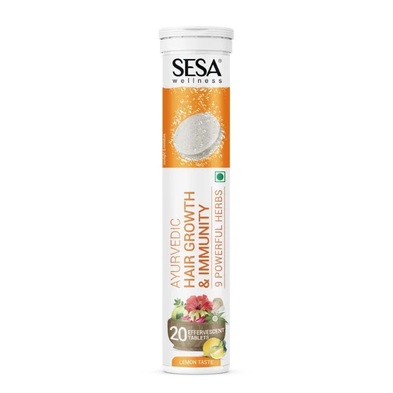 SESA Ayurvedic Hair Growth & Immunity Effervescent Tablets