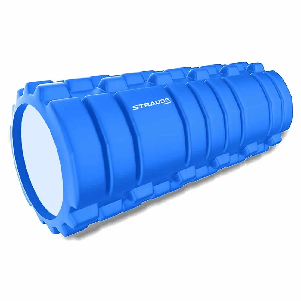 Strauss Deep Tissue Yoga Massage Foam Roller,  Blue  45cm