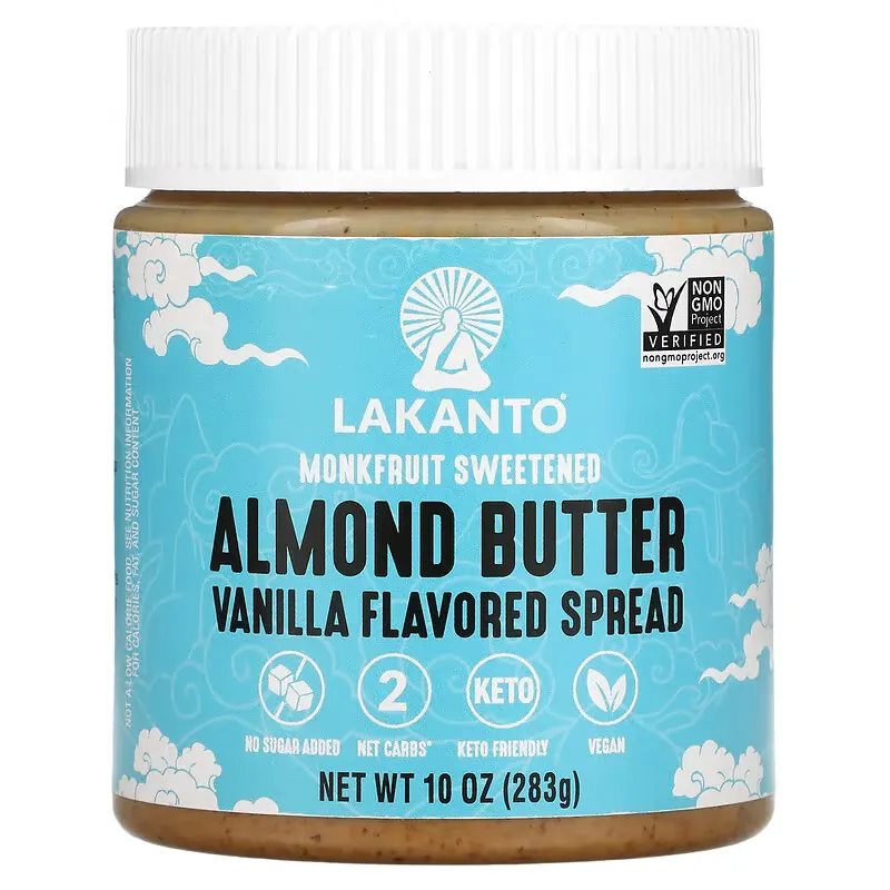 Almond Butter, Vanilla Flavored Spread, 10 oz (283 g)