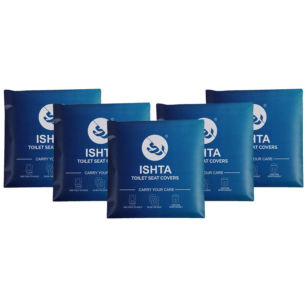 ISHTA Toilet Seat Cover Pack of 5