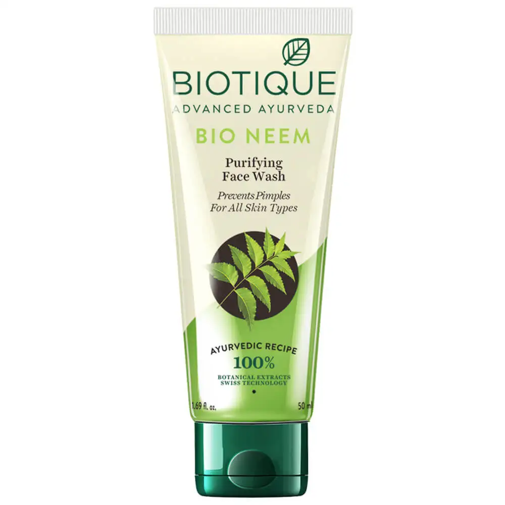 Biotique Bio Neem Purifying Face Wash,  50 ml  Acne Prone Skin