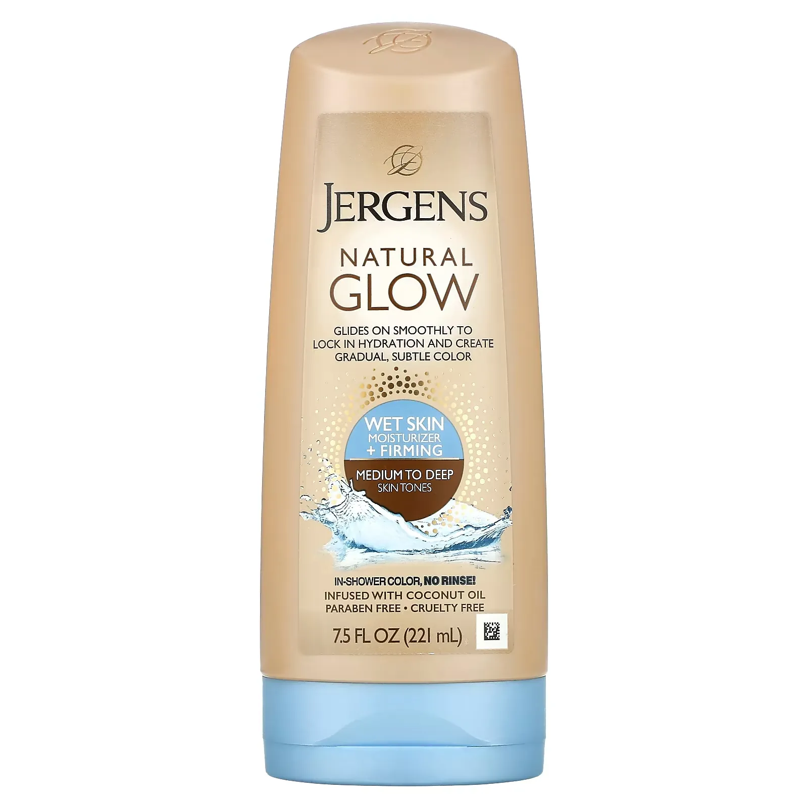 Natural Glow, Wet Skin Moisturizer + Firming, Medium to Deep Skin Tones, 7.5 fl oz (221 ml)