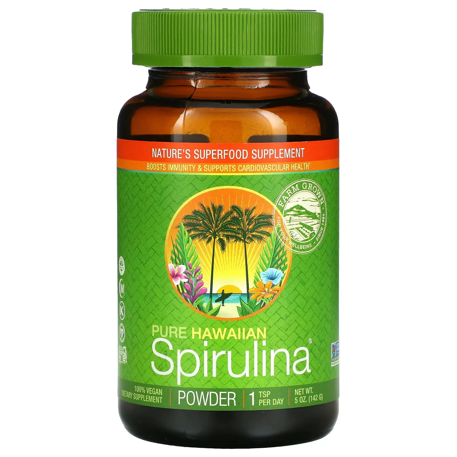 Pure Hawaiian Spirulina, Powder, 5 oz (142 g)