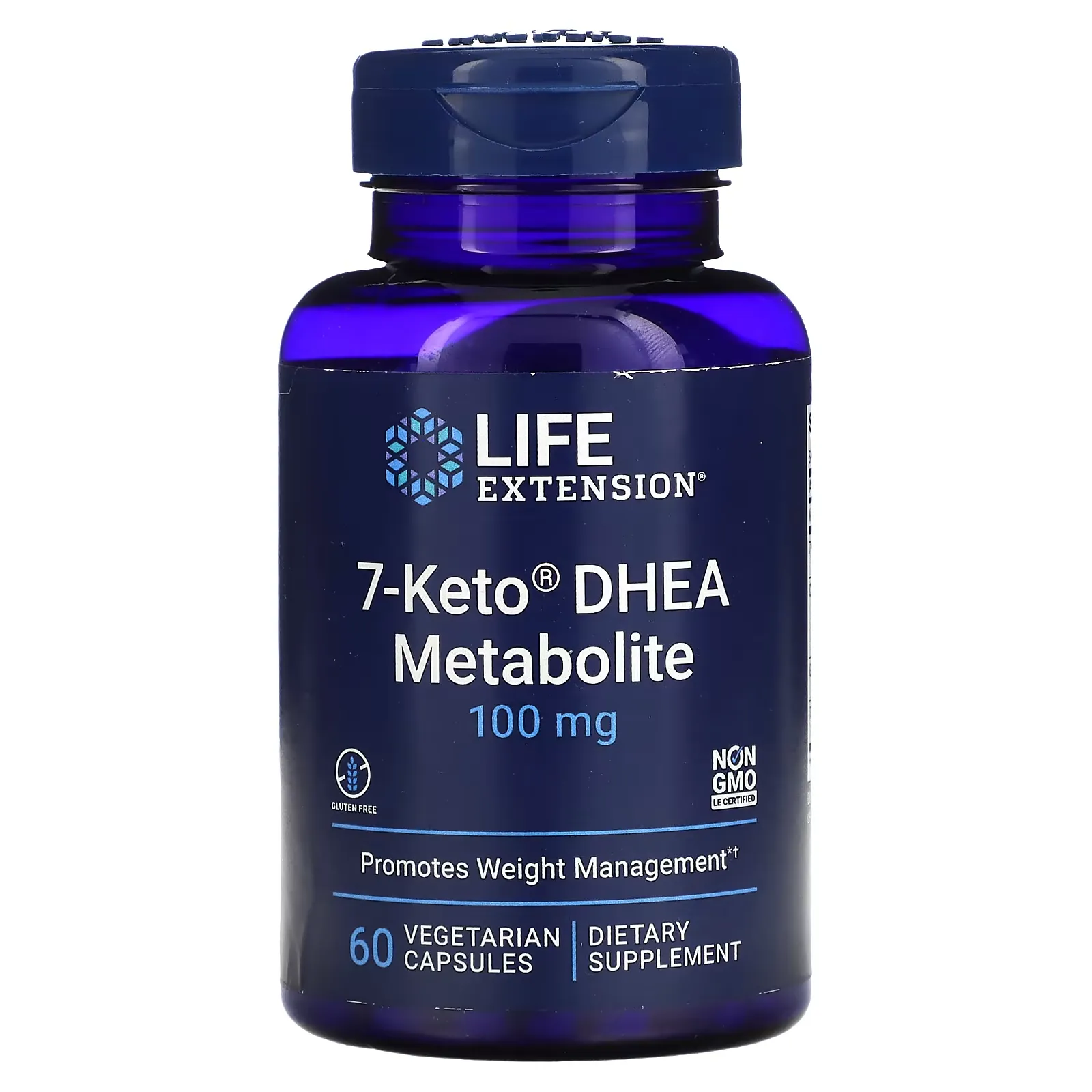 7-Keto DHEA Metabolite, 100 mg, 60 Vegetarian Capsules