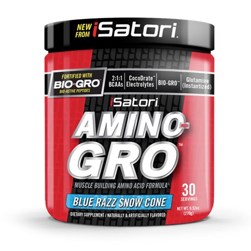 Amino Gro By Isatori, Blue Razz Snowcone, 30 Servings