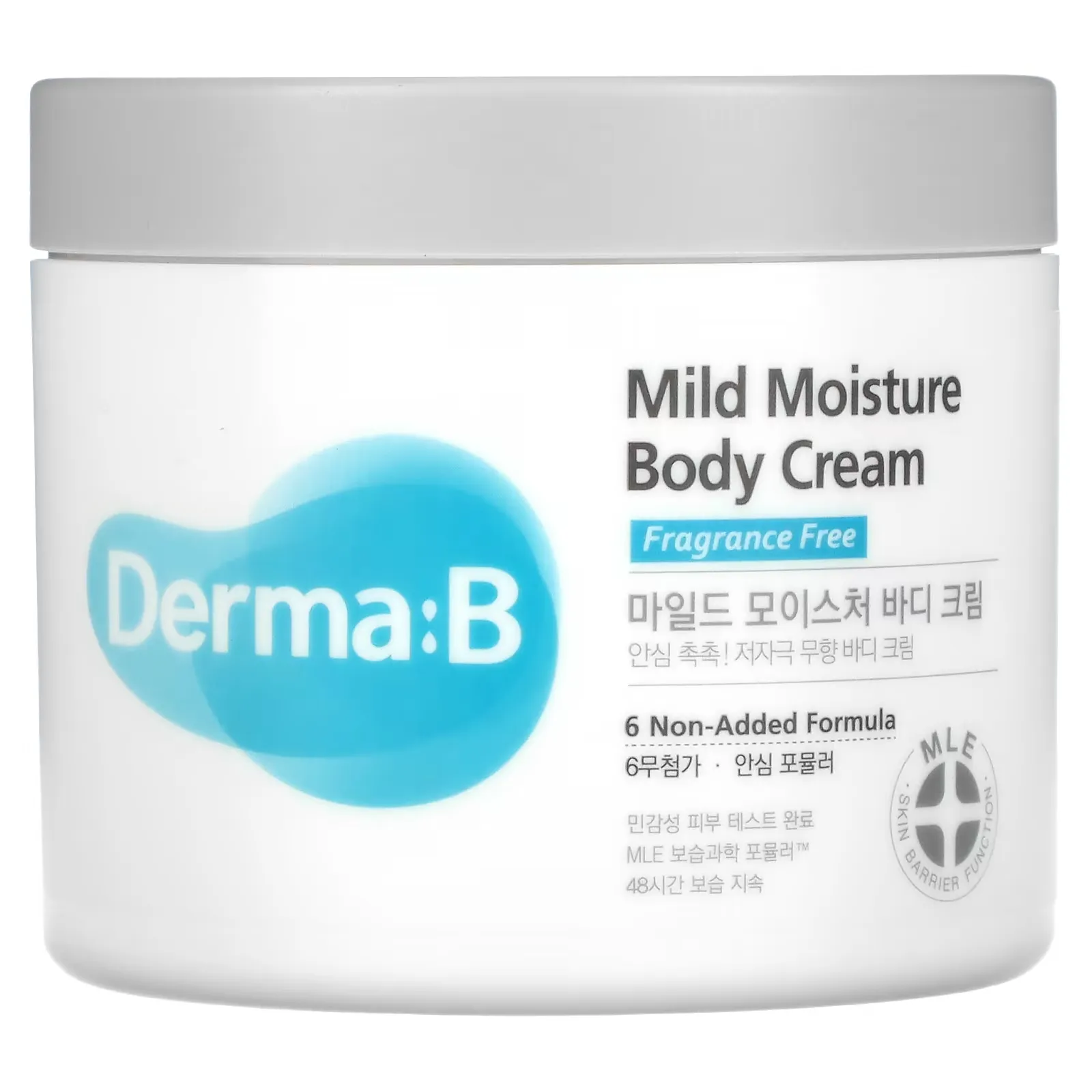 Mild Moisture Body Cream, Fragrance Free, 14.5 fl oz (430 ml)