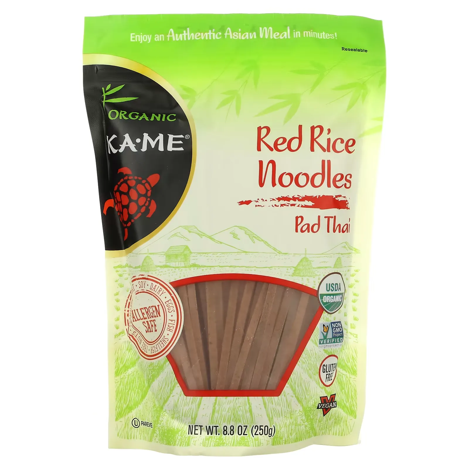 Organic, Red Rice Noodles, Pad Thai, 8.8 oz (250 g)