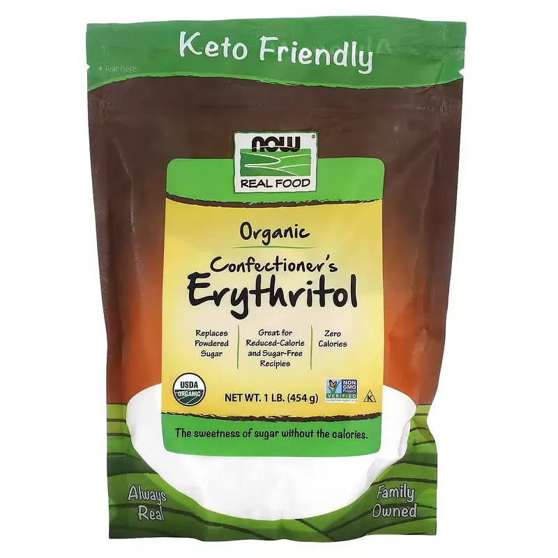 Real Food, Organic Confectioner's Erythritol, 1 lbs (454 g)