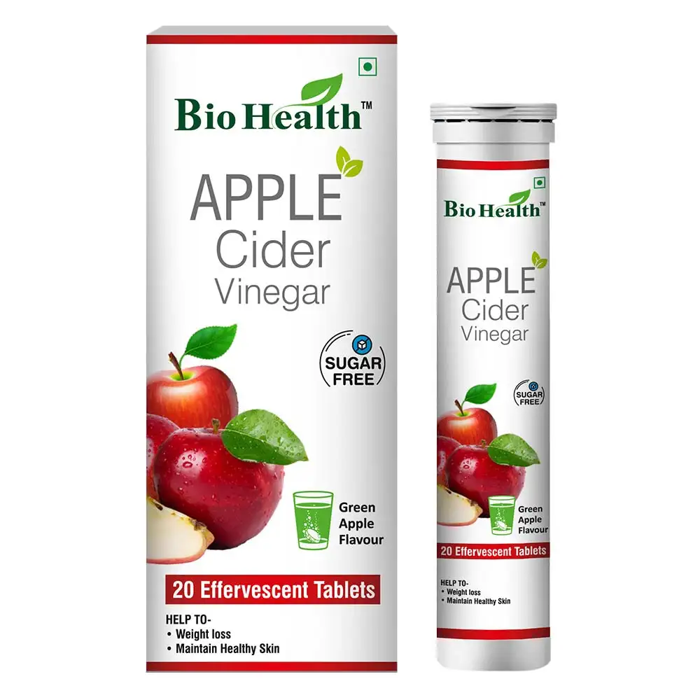 Bio Health Apple Cider Vinegar,  20 tablet(s)  Green Apple