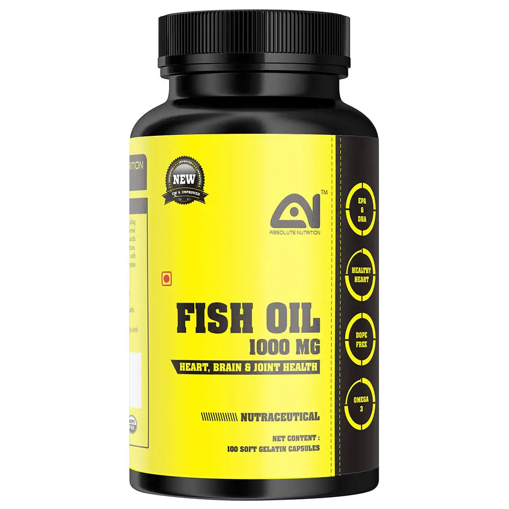 Absolute Nutrition Fish Oil 1000 mg,  100 capsules