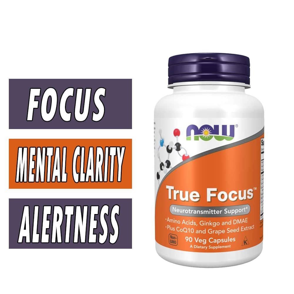 True Focus - NOW Foods - 90 Veg Capsules