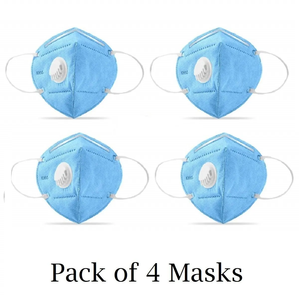 OOMPH KN95 Anti-Polution Mask with Respirator Valve Pack of 4