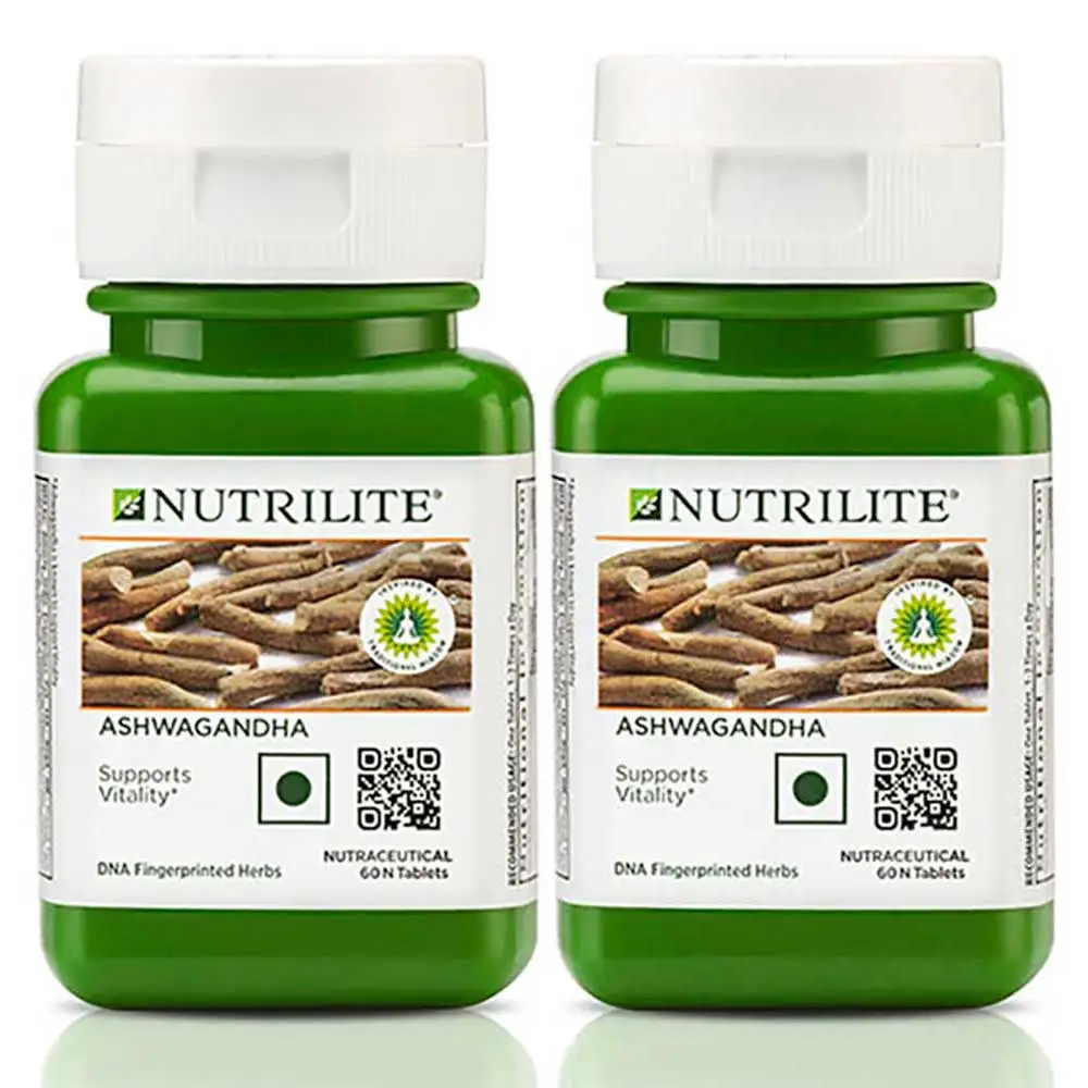 Amway Nutrilite Ashwagandha - Pack of 2,  60 tablet(s)