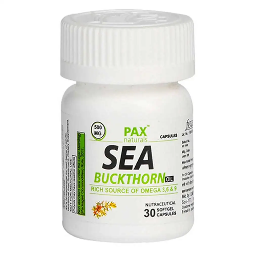 PAX Naturals Sea Buckthorn Oil,  30 softgels