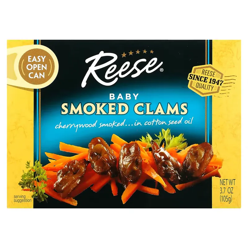 Baby Smoked Clams, 3.7 oz (105 g)