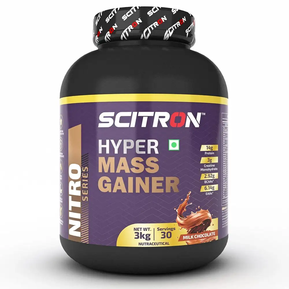 Scitron Hyper Mass Gainer,  6.6 lb  Milk Chocolate